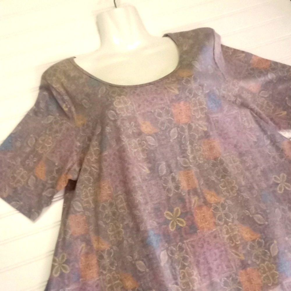 LLR Floral Printed Perfect T Top-#0605